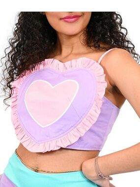 Bubblegum Baby Heart Corset Top - Plus Size 4